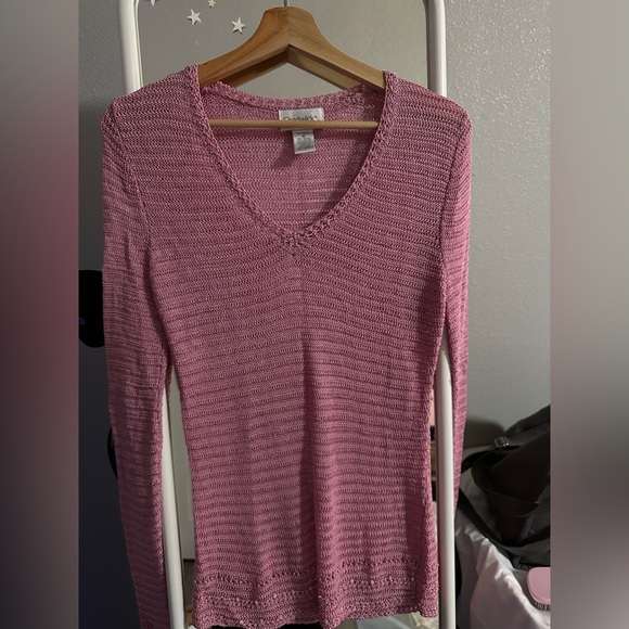 Pink mesh sweater, women’s Chadwick - Picture 1 of 9
